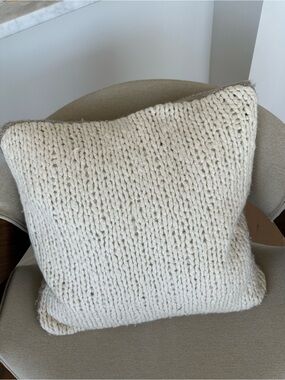 Rare Gabriela Hearst Handknit Cashmere Knit Pillow From Early Fashion show